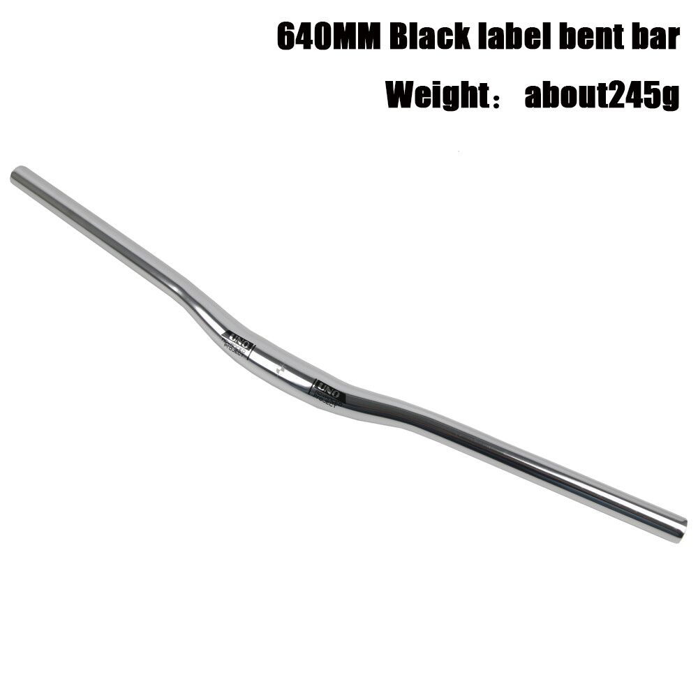 UNO Handle Bar Uno Stem Mountain Bike HandleBar Stem Silve Bicycle Handlebar Stem 600/620/640/680/700/720/740/760/780/800mm Aluminum Alloy MTB Handlebar For 31.8mm Bike Stem Parts