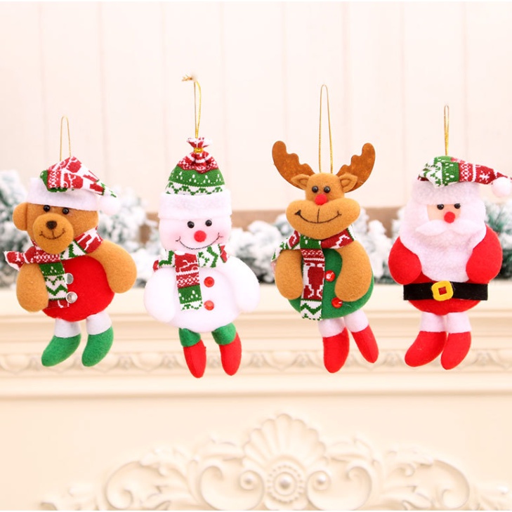 Phụ kiện thú bông treo cây xinh xắn vb03 trang trí cây thông, trang trí noel giáng sinh