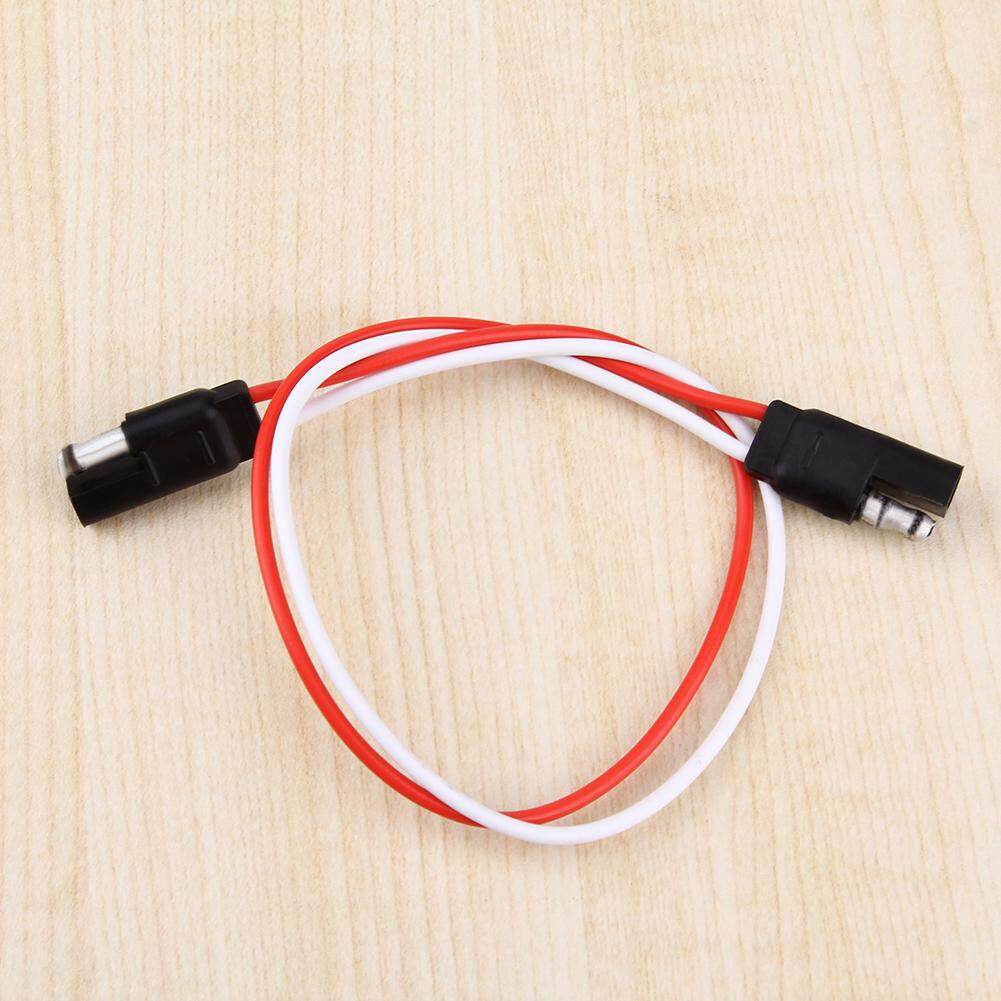 2-Pin SAE Cắm Trailer Ánh Sáng Dây Nịt Dây Điện Mở Rộng Phẳng Dây Nối