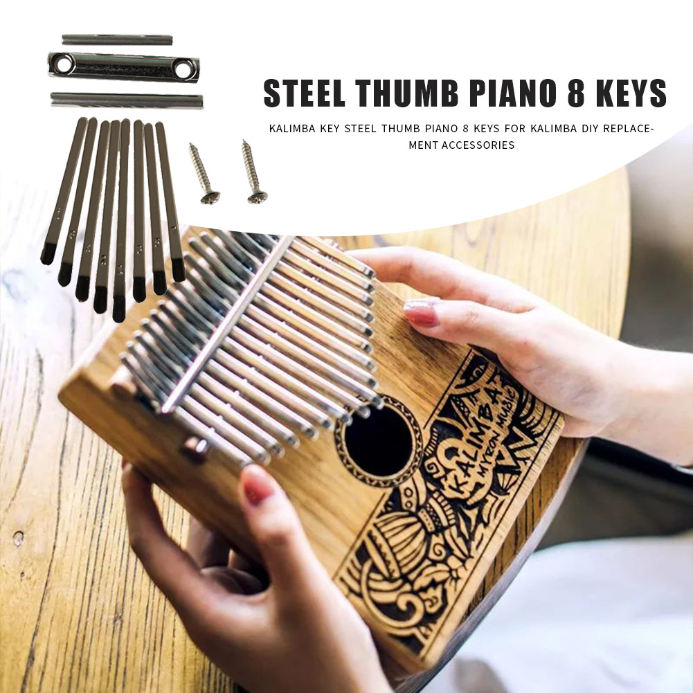 Kalimba Key Thumb Piano 8 Keys for Kalimba DIY Replacement Part Accessory