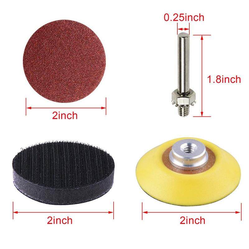 upain Sandpaper Sheets 200 Pieces 2inch Sanding Discs Pads 80 180 240 320 400 600 800 1000 2000 3000 Grits Sanding Paper Set for Drill Grinder Wood with 1//4 Backing Pad and Soft Foam Buffing Pad