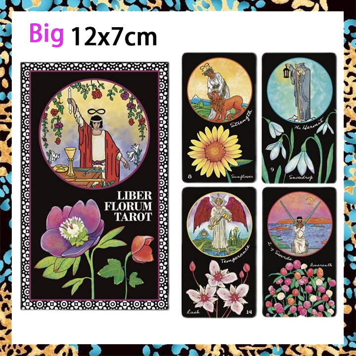 Vintage Tarot Card Deck | with Paper Guide Book | Standard Big Size 12x7cm | 78 Sheets Tarot Cards | Divination Cards | Guidebook English | Smith Waite Tarot Card