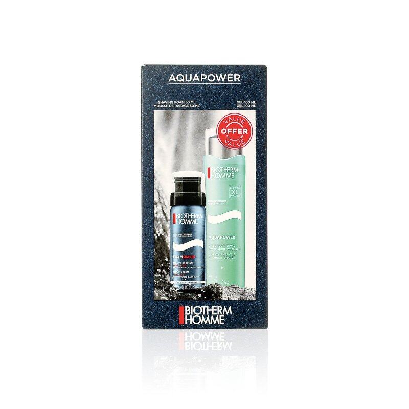 Buy Biotherm Homme Aquapower Oligo-Thermal Care & Shaving Foam Set (100ml+50ml) Singapore