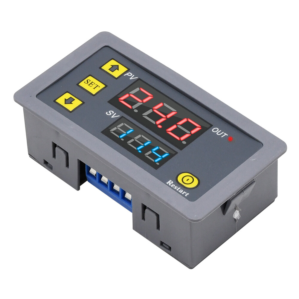 Original AC 110V 220V Digital Time Delay Relay Dual LED Display Cycle Timer Control Switch Adjustable Timing Relay Time Delay Switch
