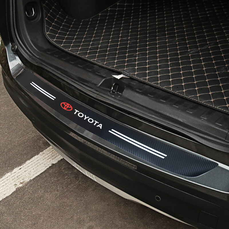 Car Trunk Carbon Fiber Rear Bumper Protection Sticker for Toyota Yaris  Hilux Corolla Prius Avensis Emblem Chr Rav4 Accessories on OnBuy