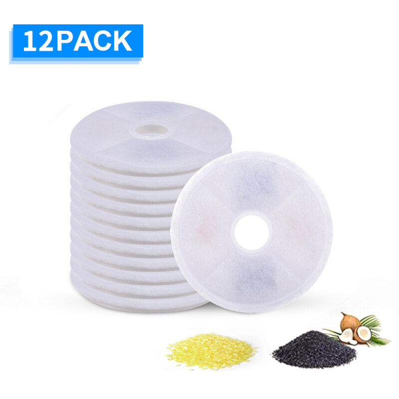 Đài Phun Nước Cho Mèo Phụ Tùng Thay Thế Bộ Lọc Bộ Lọc Cho Pet Catit Đài Phun Nước Vườn Hoa GEX Đài Phun Nước Cho Mèo 12PCS
