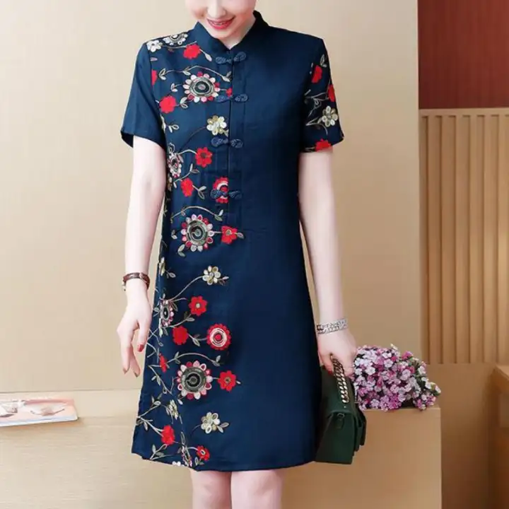 plus size cheongsam dress