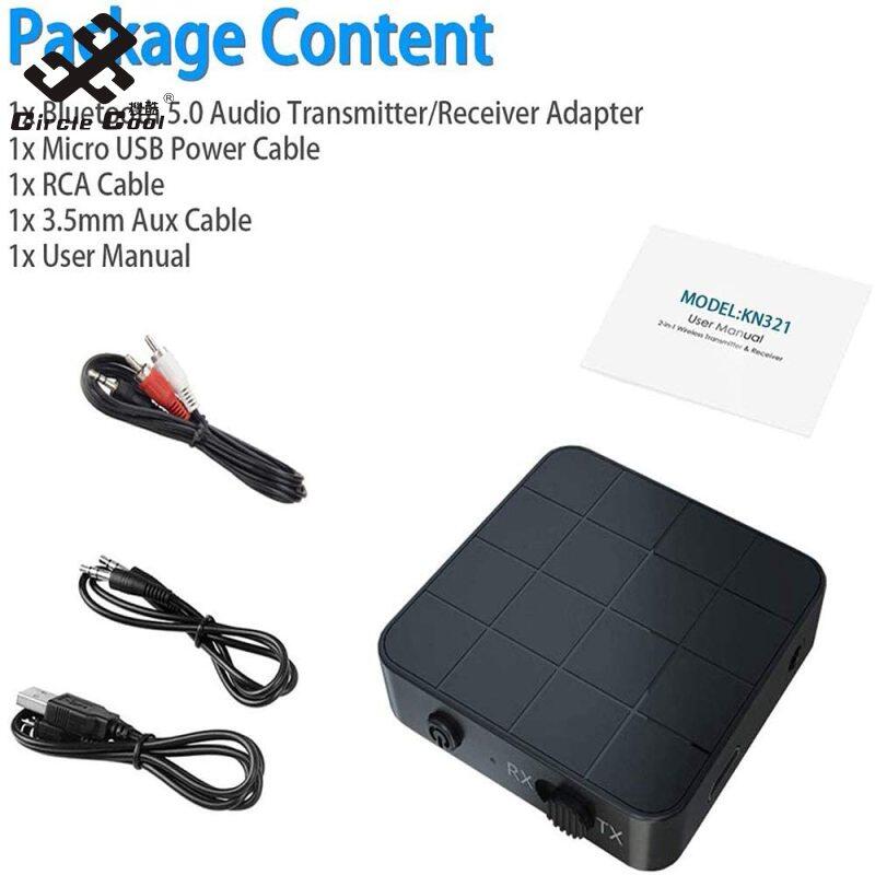 Circle Cool Kn321 2in1 Bluetooth 5.0 Receiver Transmitter Usb Tv Computer Car Adapter