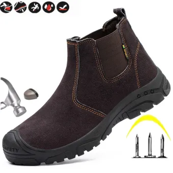 high top steel toe cap boots