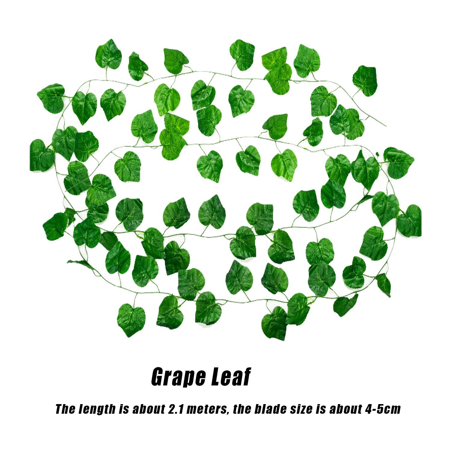 2.1M Artificial Ivy Leaf Creeper Fake green leaves/ Artificial Silk