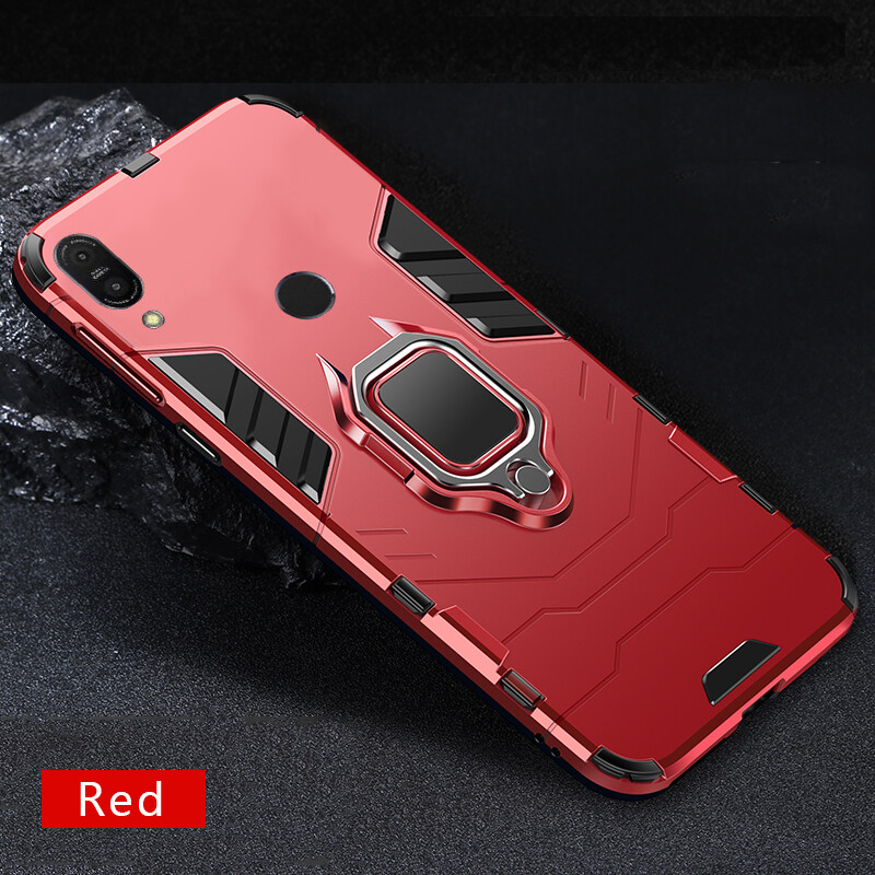 Ốp Lưng Cho Asus Zenfone Max Pro M1, Ốp Lưng Silicon TPU Và PC Cứng Sang Trọng Chống Sốc Metal【Ring Holder】Cover Vỏ Điện Thoại