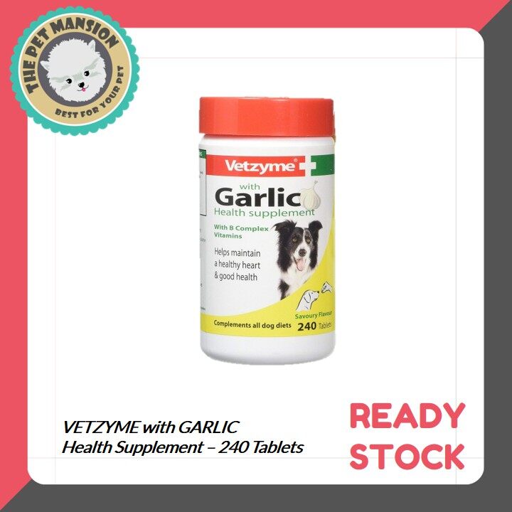 vetzyme garlic tablets dogs