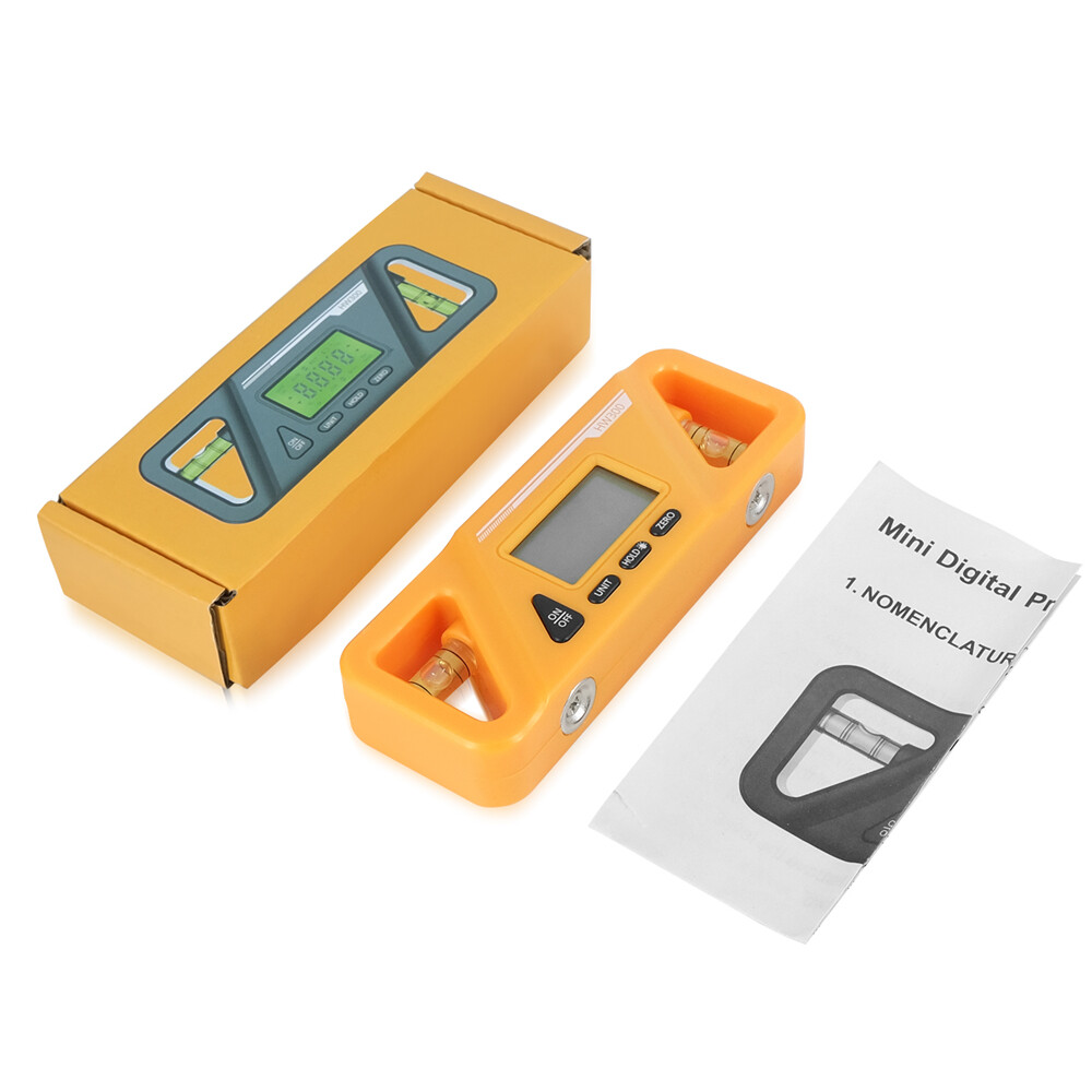 HW-300 90 Degree Ruler Digital Display Inclinometer Level Meter Protractor Angle Meter Digital Protractor Inclinometer Level Meter Goniometer Measuring Inclinometer Magnet