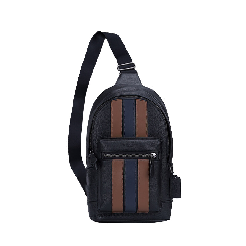 hudson backpack in signature canvas with varsity stripe