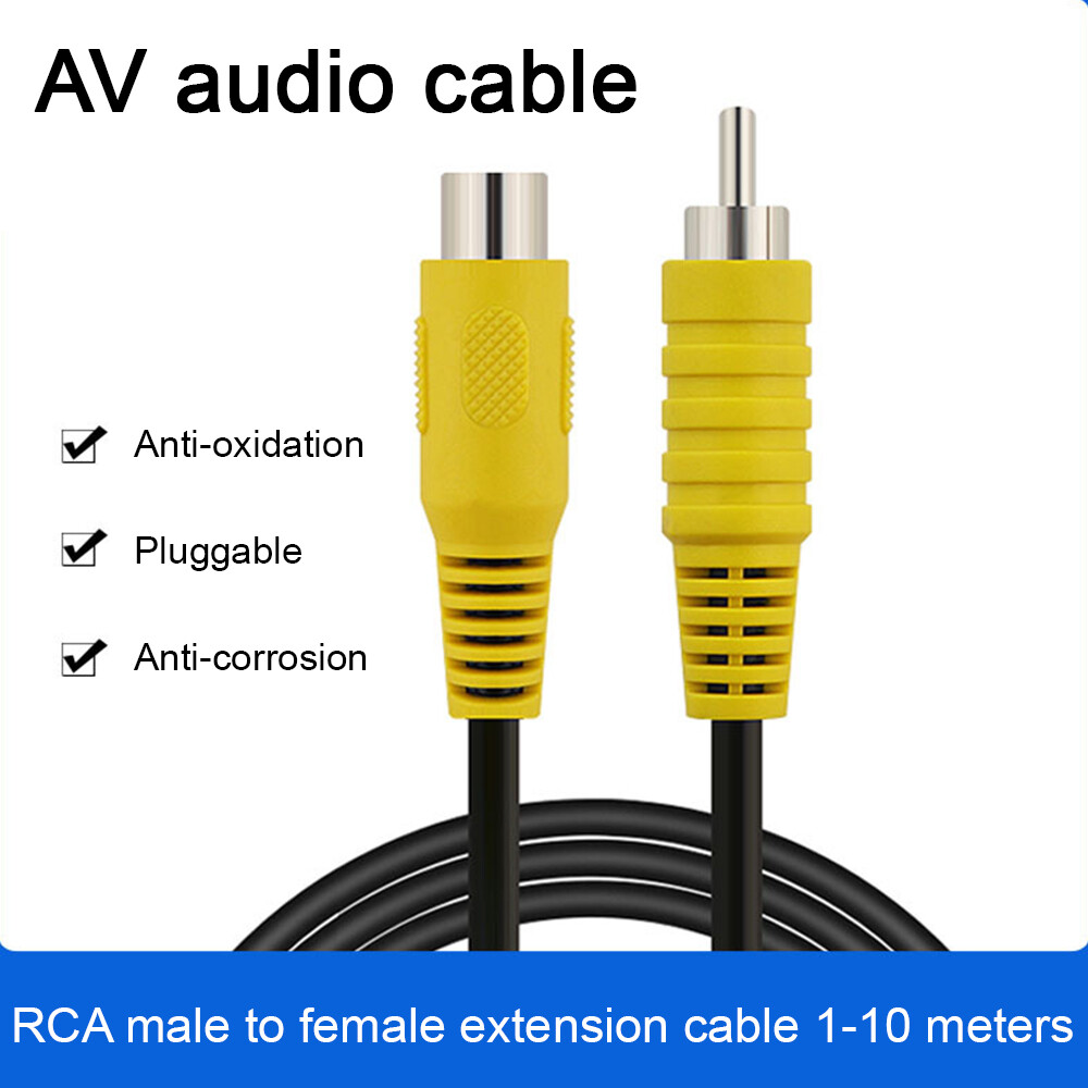 AV extension cable RCA male and female cable Lotus head audio and video cable TV audio male to female extension coaxial cable