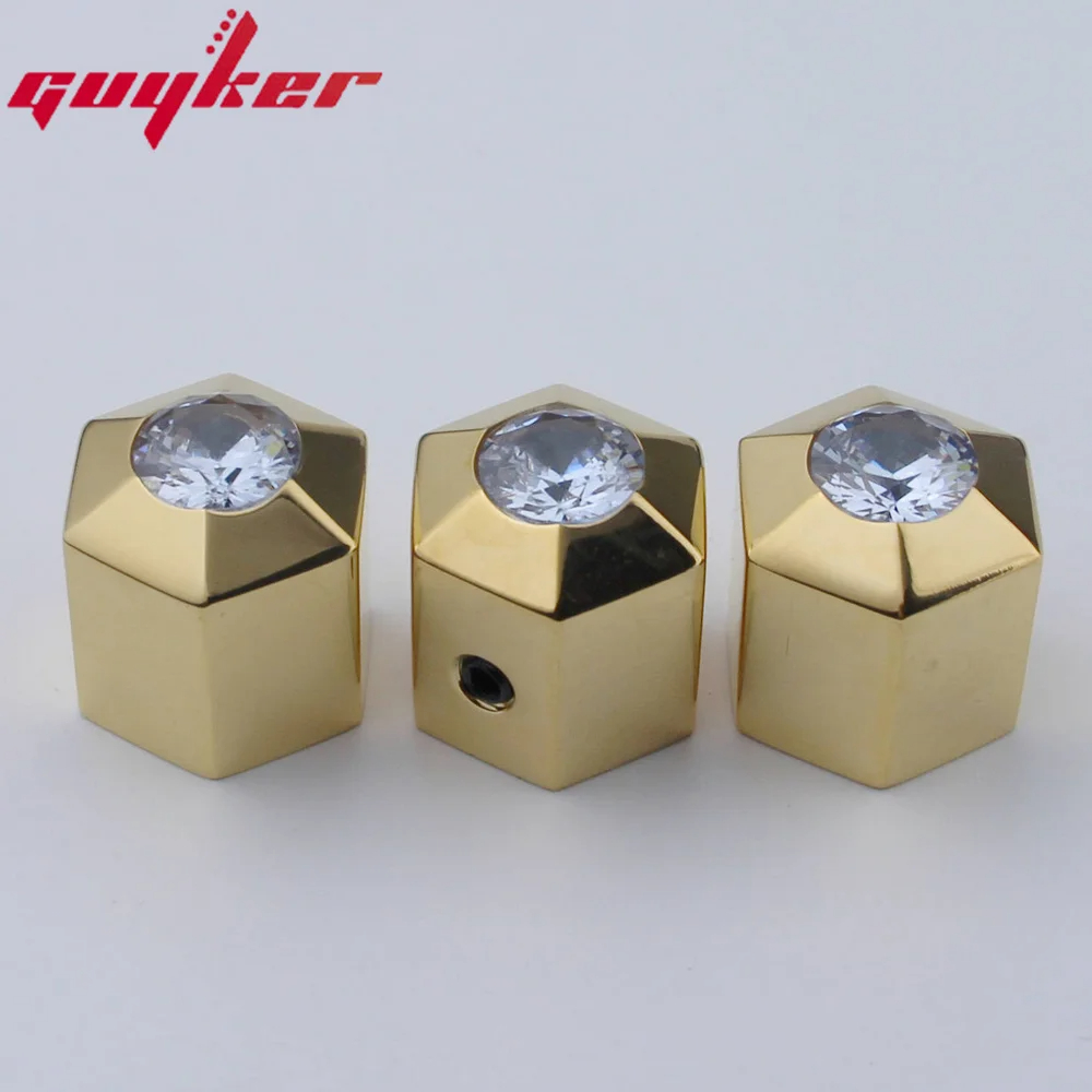 1 pcs guyker núm điều khiển chiết áp cao cấp vật liệu thép không gỉ cho guitar điện hoặc Bass