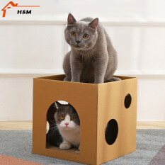 Leficus [Hàng có sẵn] Nhà cho thú cưng Bảng cào móng cho mèo đồ chơi đồ chơi cho mèo cào giấy gợn sóng chống trầy xước chống mài mòn Phụ kiện cho thú cưng