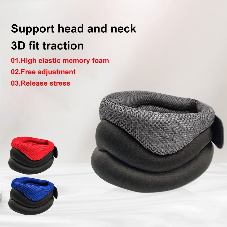 Cervical Neck Fixed Traction Pillow Neck Support Posture Corrector Cervical Collar for Pain Relief Neck Stretcher Braces Pain Relief