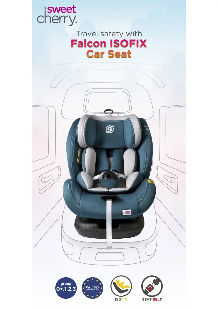sweet cherry falcon isofix car seat