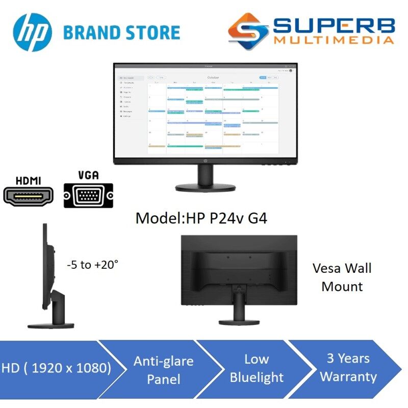 HP P24v G4 FHD Monitor Malaysia