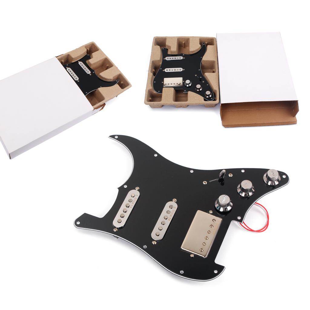 kowaku Durable Electric Guitar Prewired SSH Alnico 5 Humbucker Picup Pickguard for ST SG Guitar