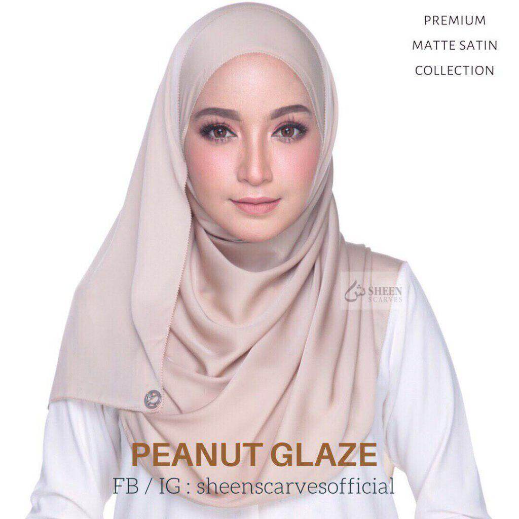 Sheen Plain Matte Satin Shawl Lazada