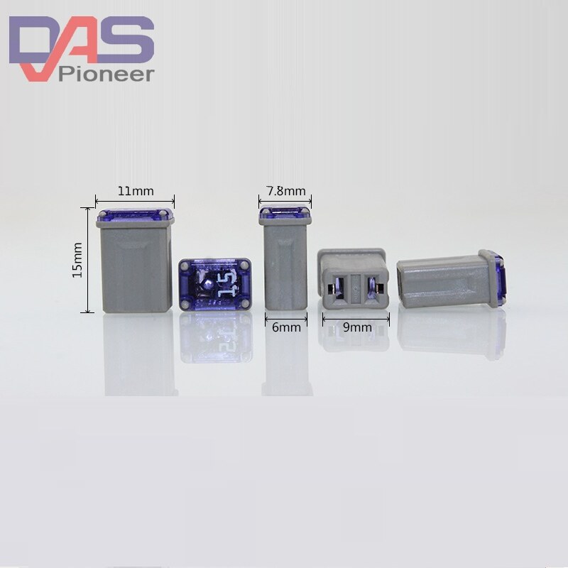 Micro Cartridge Fuses Mini Rectangle Fuse PEC Automotive Car Fuse J 15A