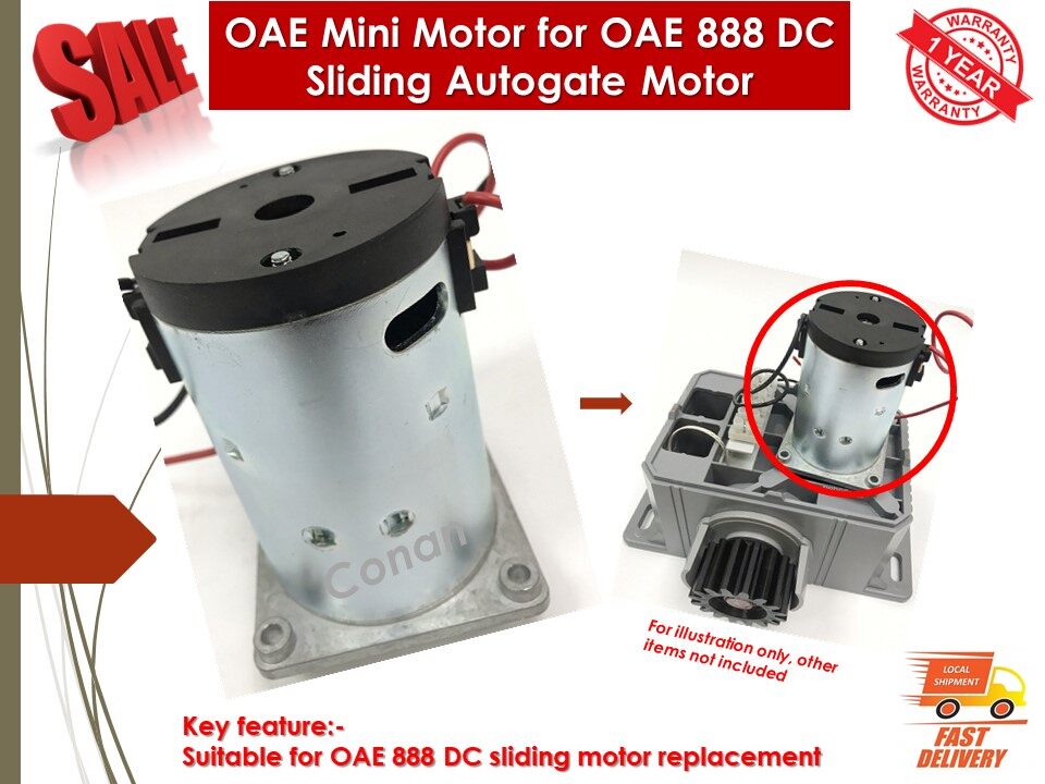 OAE Mini Motor autogate for OAE 888 DC Sliding Autogate Motor Lazada