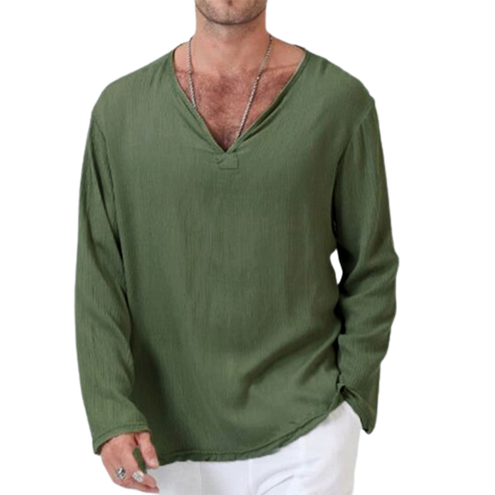 V Neck Long Sleeve Men - Best Price in 