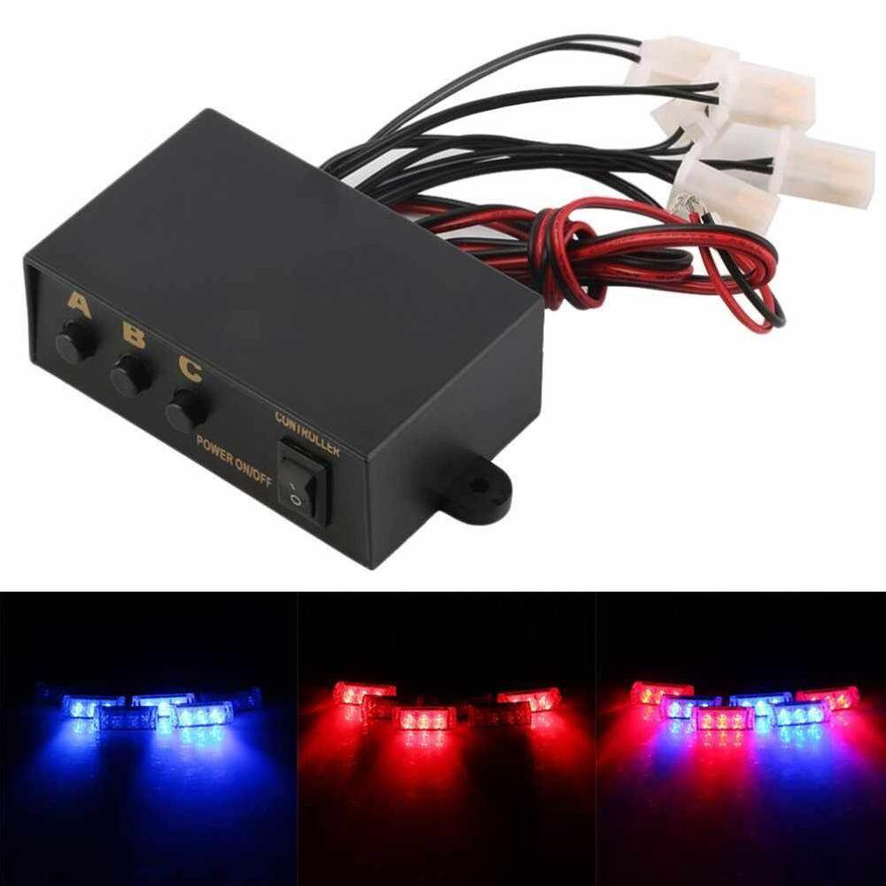 1PC Flash Light Lamp 12V 6 Ways Car Supplies For Car Motorcycle Emergency Flashing Controller Box 3 Flashing Modes Controller