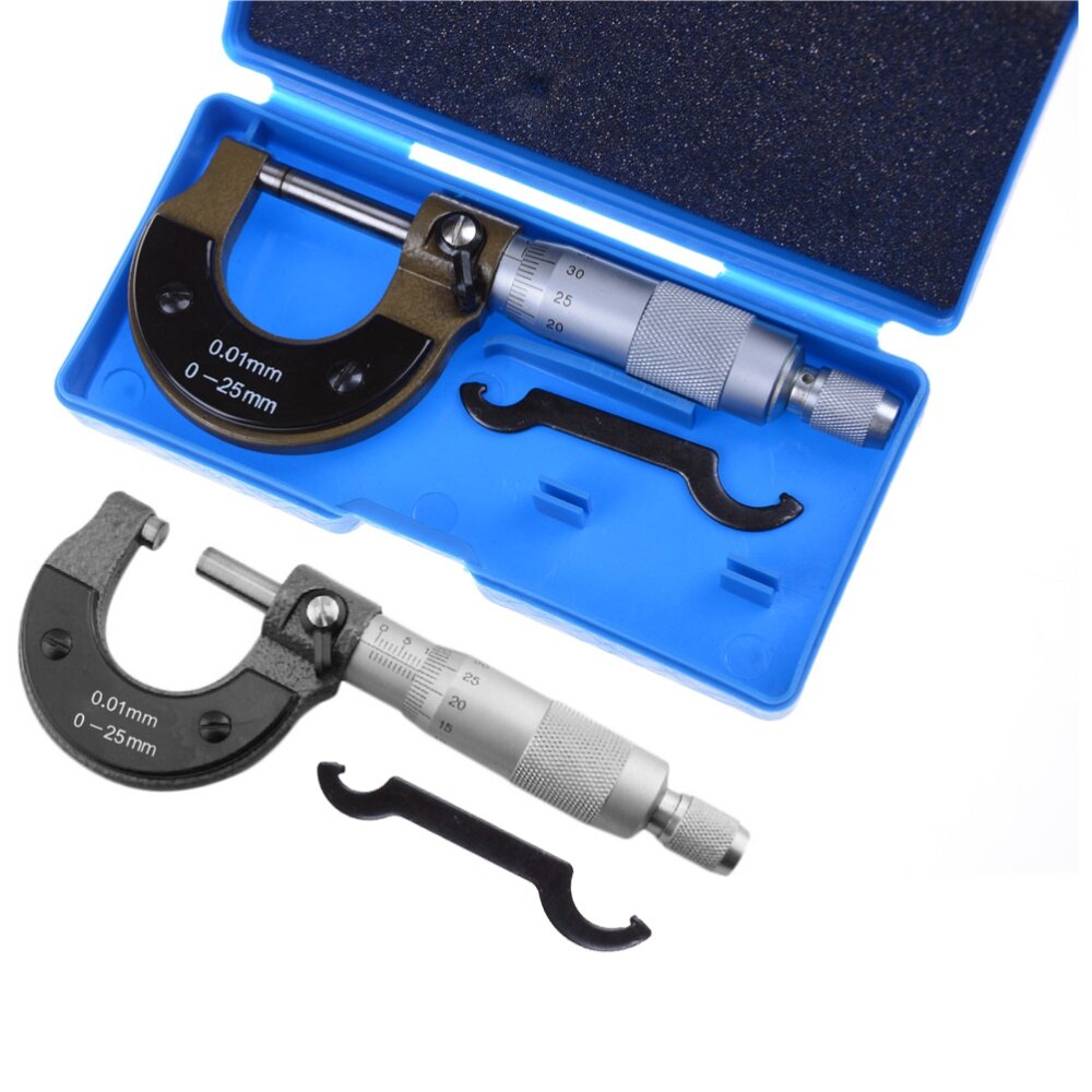 JINXIN Metal 0-25mm 0.01mm Gauge Outside Metric Micrometer Tool For Mechanist Caliper Tool