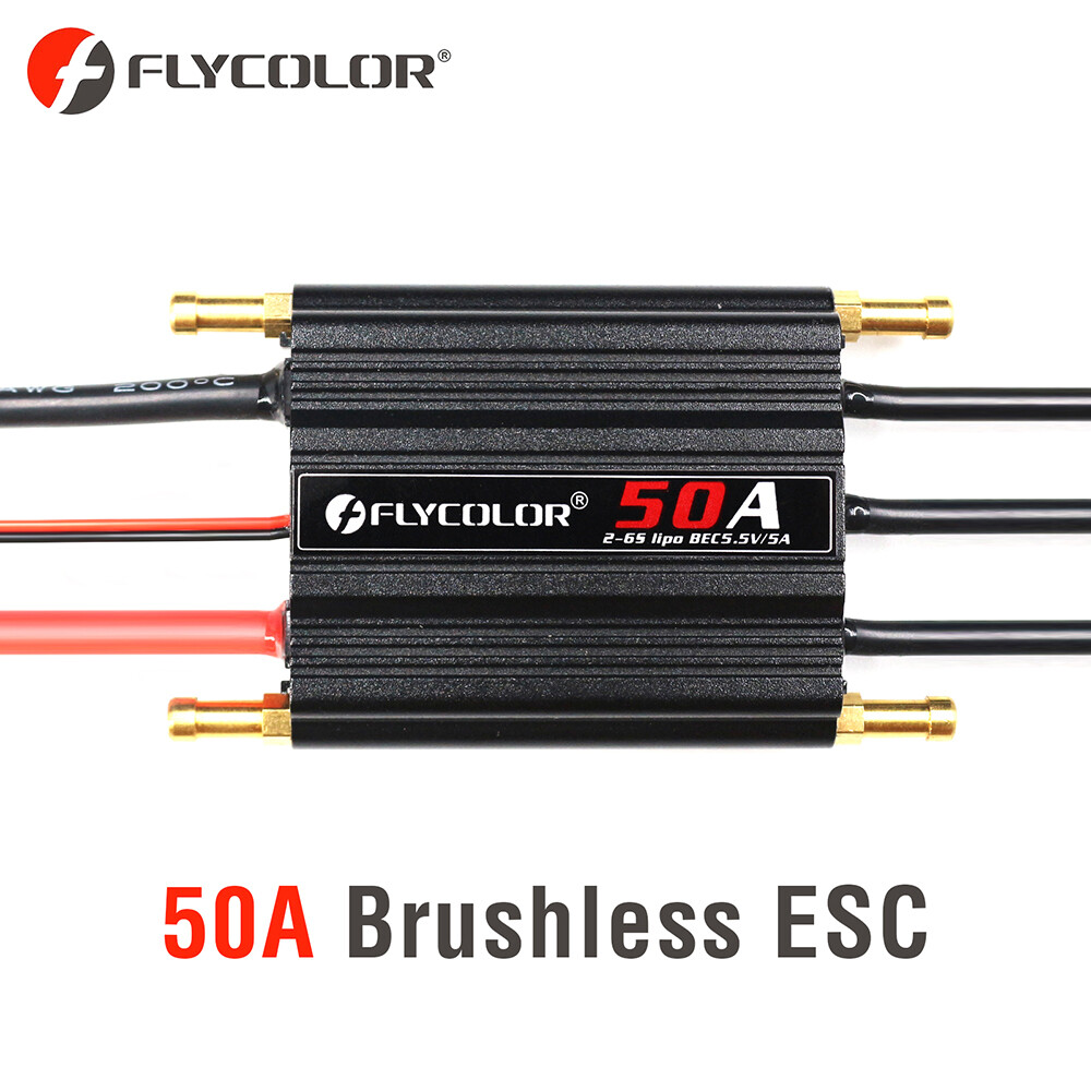Flycolor 50a/70a/90a/120a/150a speed controller brushless esc support 2-6s bec 5.5v/5a for model ship rc boat