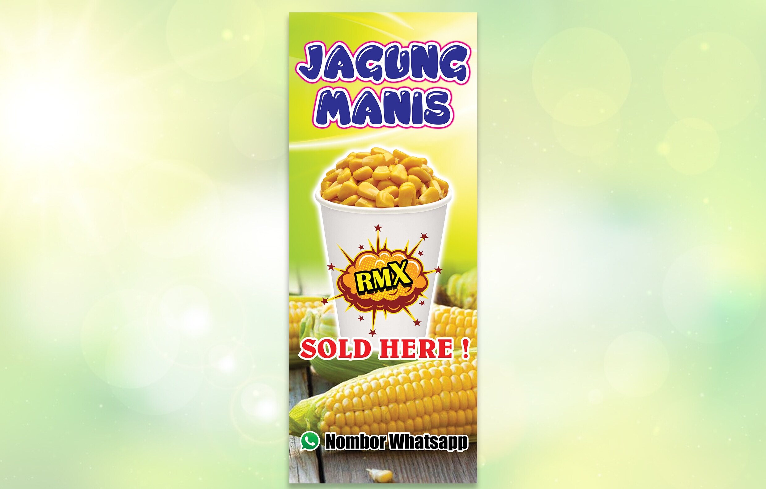 Bunting Jagung Manis Cawan (Custom Design) Lazada