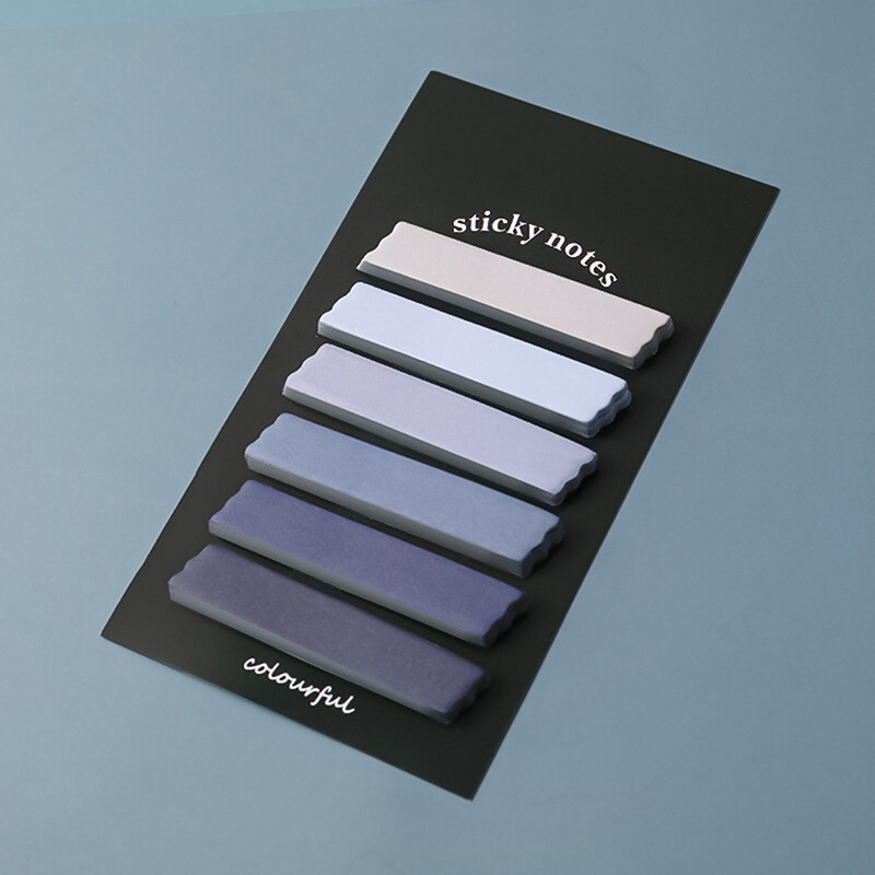 120 Sheets Cute Morandi Color Index Memo Pad Sticky Notes Paper Sticker