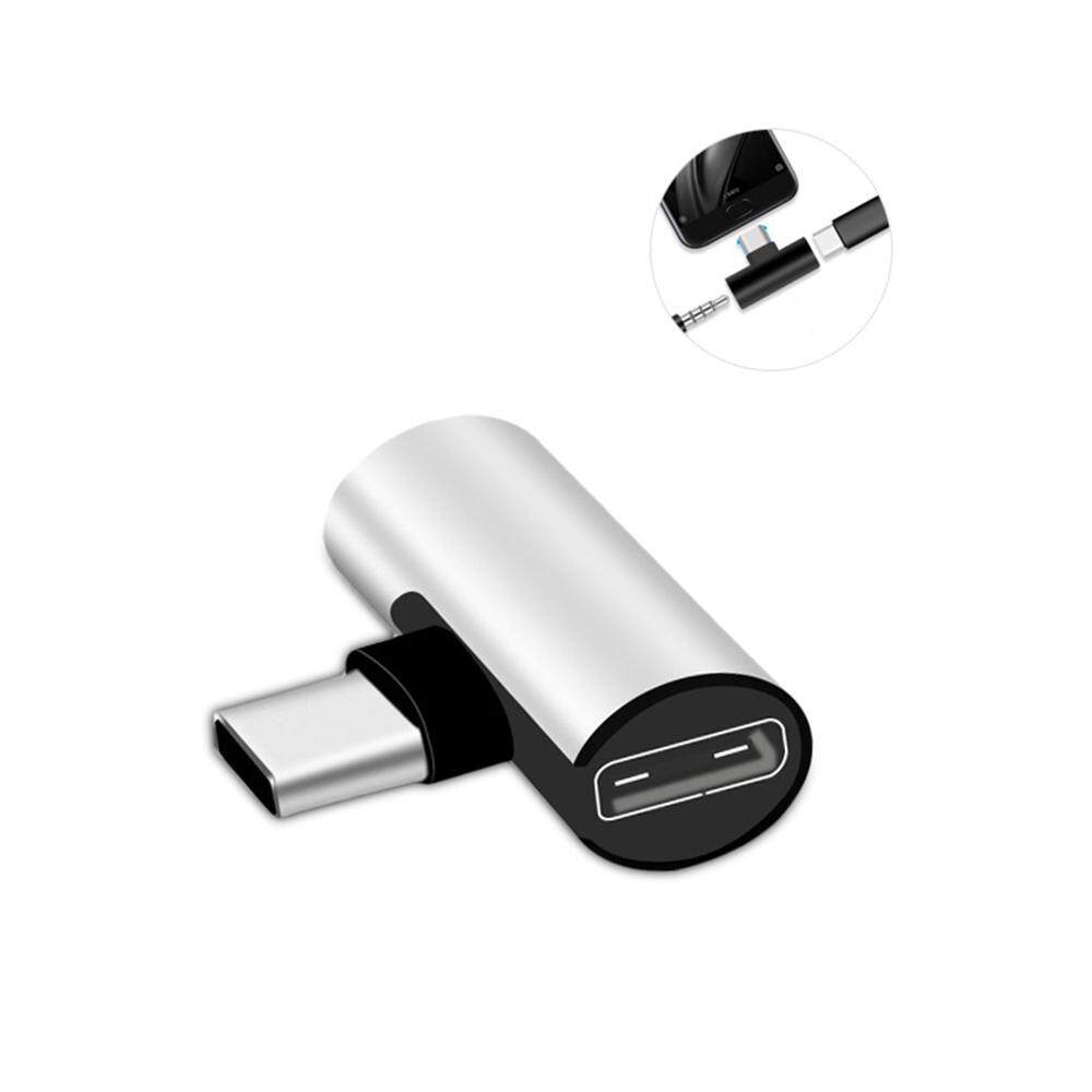 Aolvo Tipe-C Kabel Adaptor Headphone Pengisian Panggilan 2 In 1 3.5 Mm Adaptor Audio Jek Headphone Pemisah Adaptor Kabel Konverter