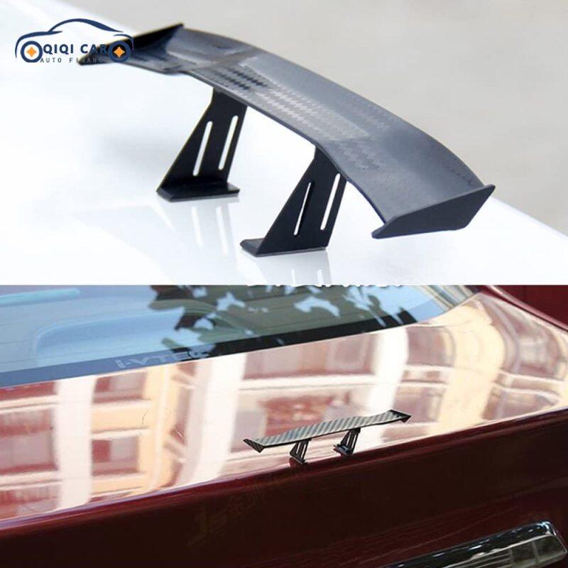 QIQI Car Tiny Tail Wing Black ABS Mini Rear Wing Spoiler Universal Car Refitting Tool