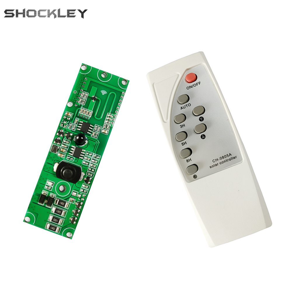 Shockley Original Diymore 3.2V3.7V light control + radar human body induction solar light circuit board solar LED driver board with remote control