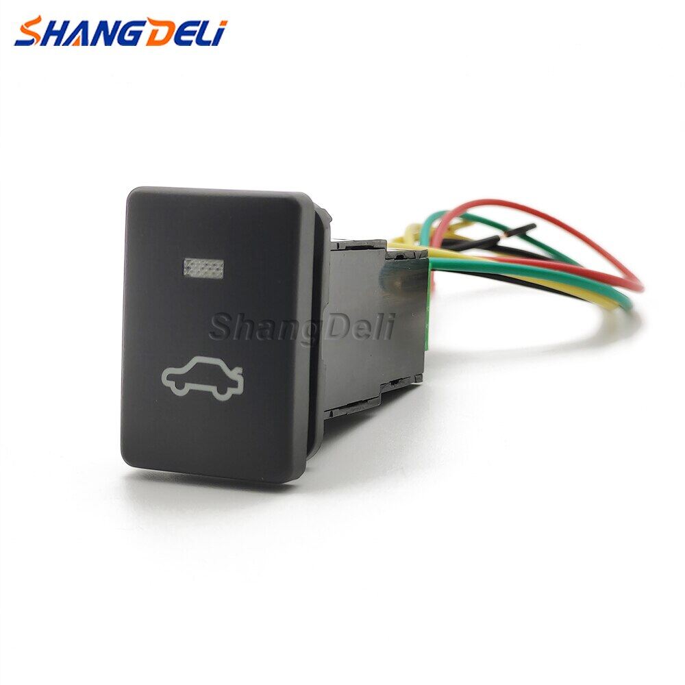 1 Pc LED Light Car Trunk Open Switch Push Button Boot Release Switch For Toyota Zelas PRIUS Sienna Yaris Venza Avensis T27 2010