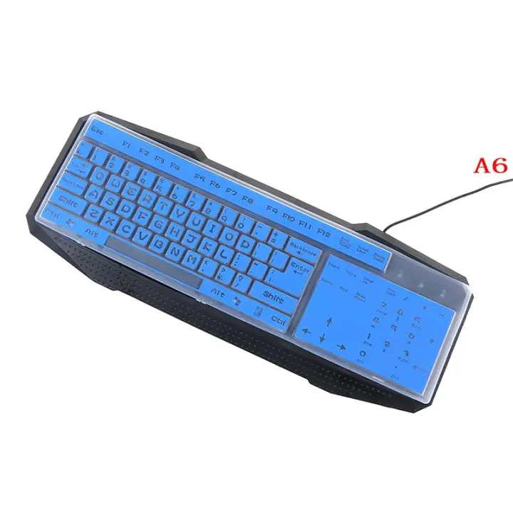 Lang 1pc Colorful Silicone Universal Desktop Computer Keyboard