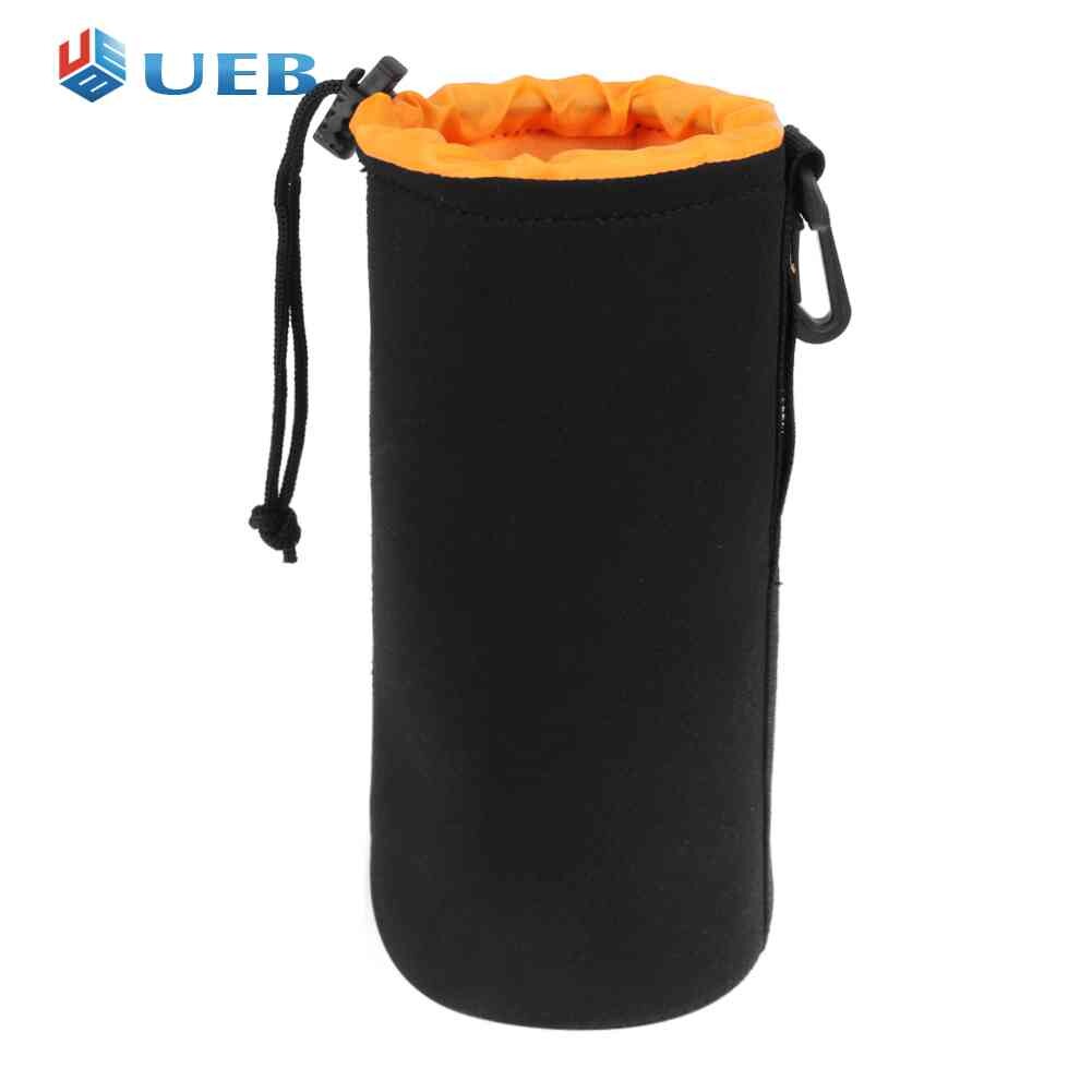 Waterproof Soft Neoprene Camera Lens Pouch Bag Drawstring Protector Case