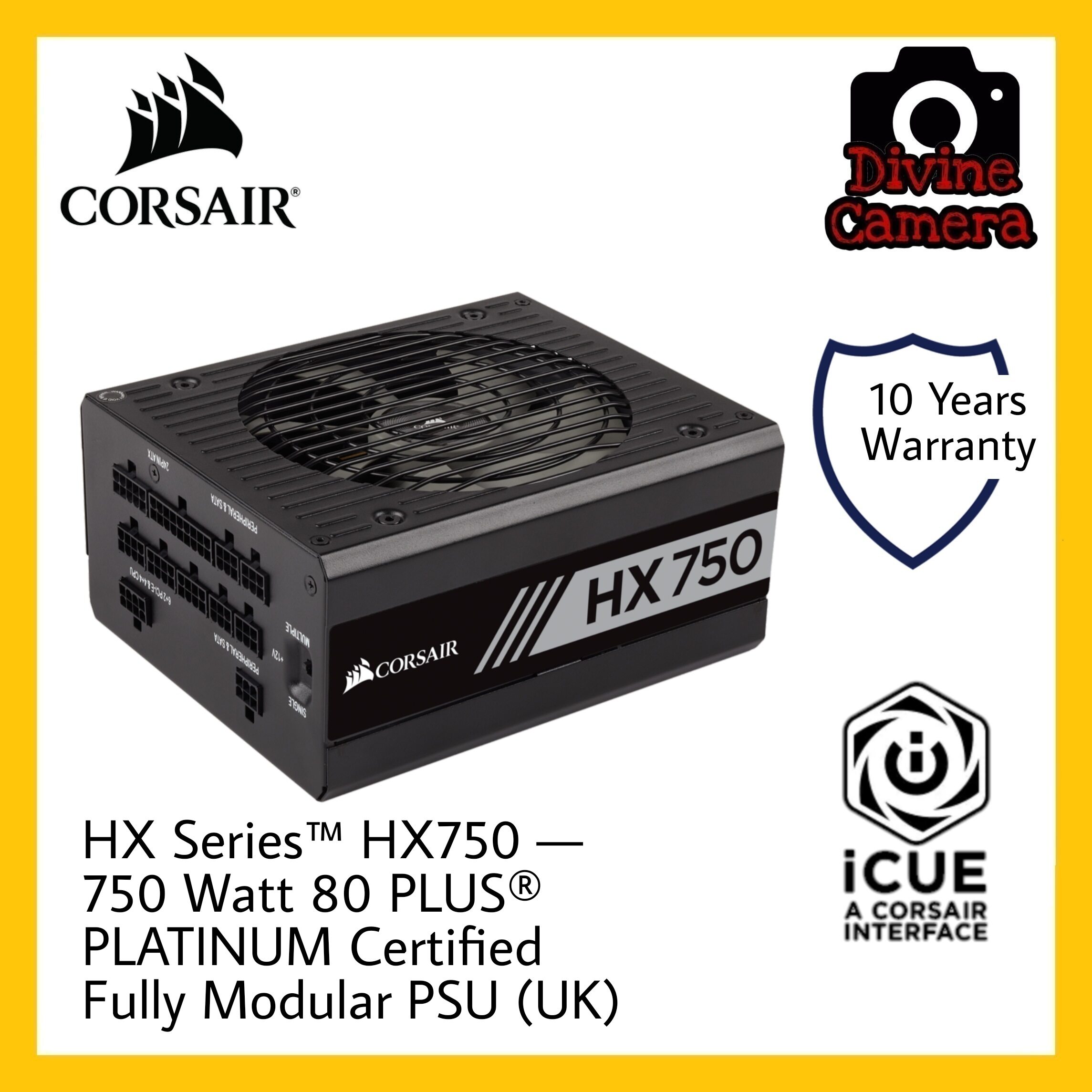 Corsair HX Series HX750 750 Watt 80 PLUS PLATINUM Certified