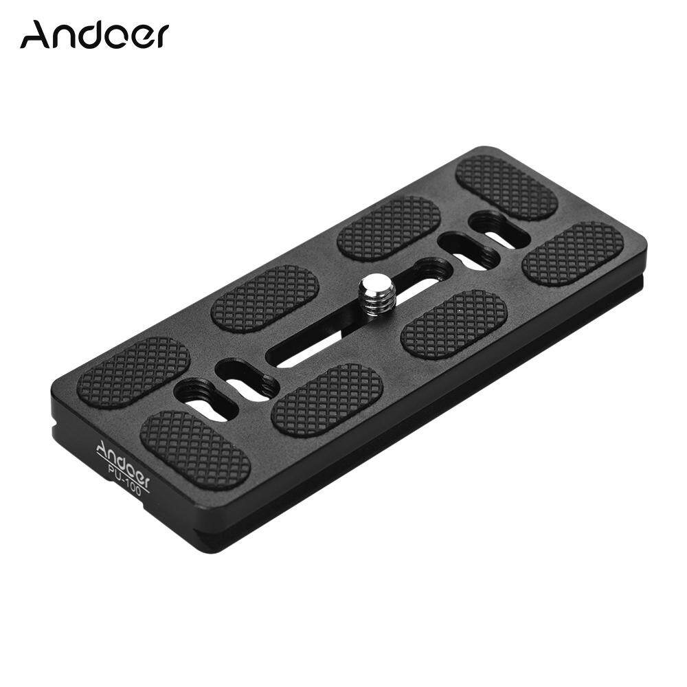 Andoer pu-100 100mm quick release qr plate fit arca swiss for tripod head