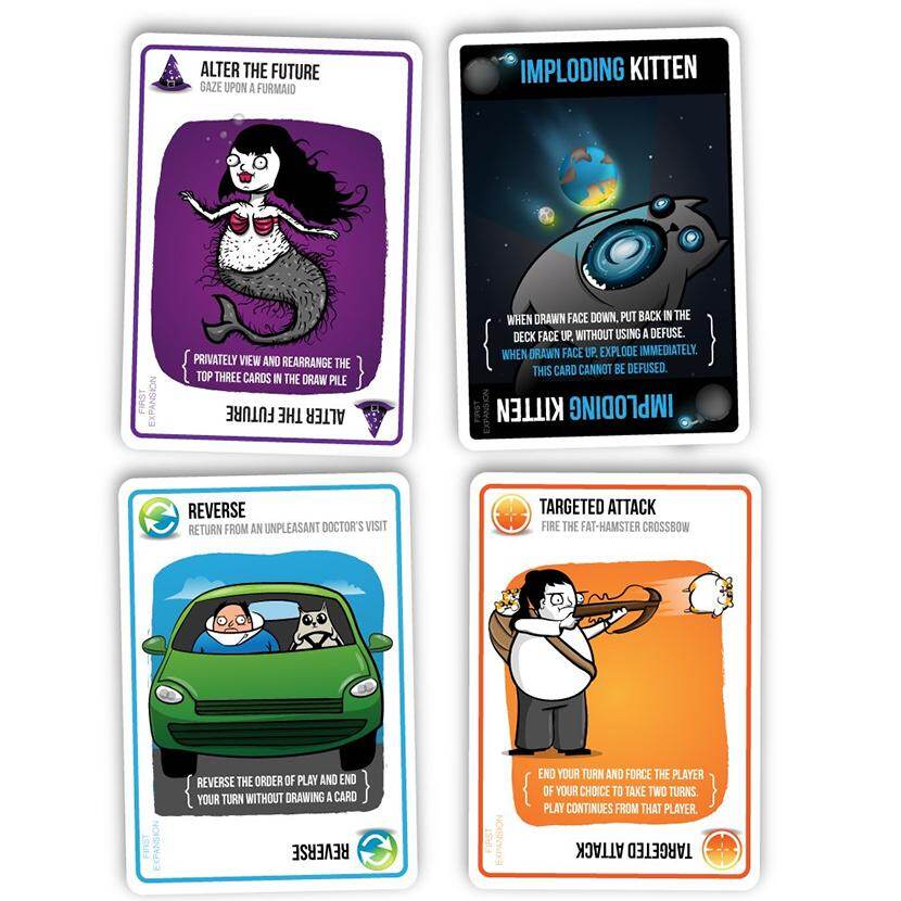 Imploding Kittens This is The First Expansion of Exploding Kittens Card Game Laminating Film Water Proof