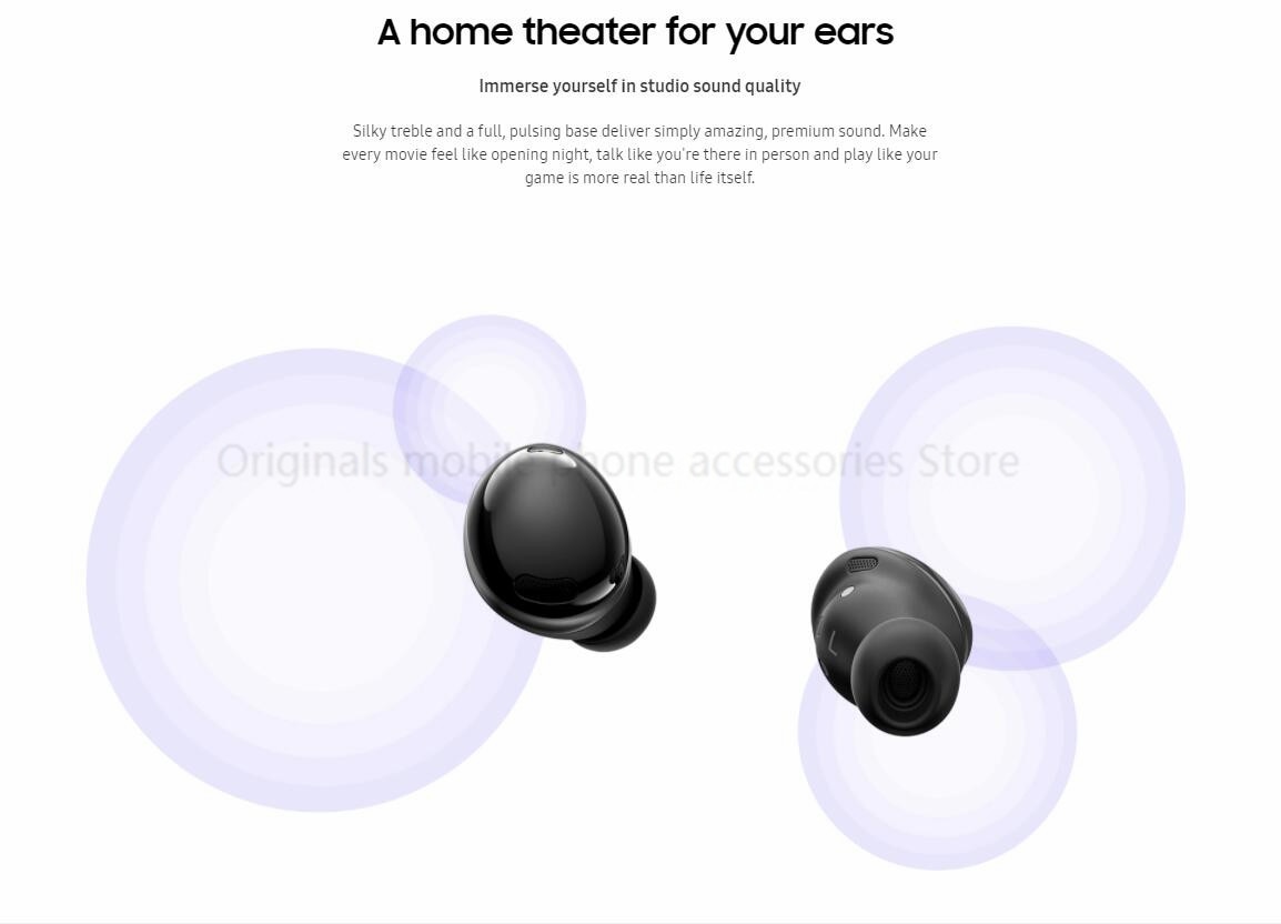 Samsung Galaxy Buds Pro Chính Hãng, BUDSpro Đúng Không Dây Earbuds, W/Khử Tiếng Ồn Chủ Động, Tính Năng Sạc Không Dây SM-R190