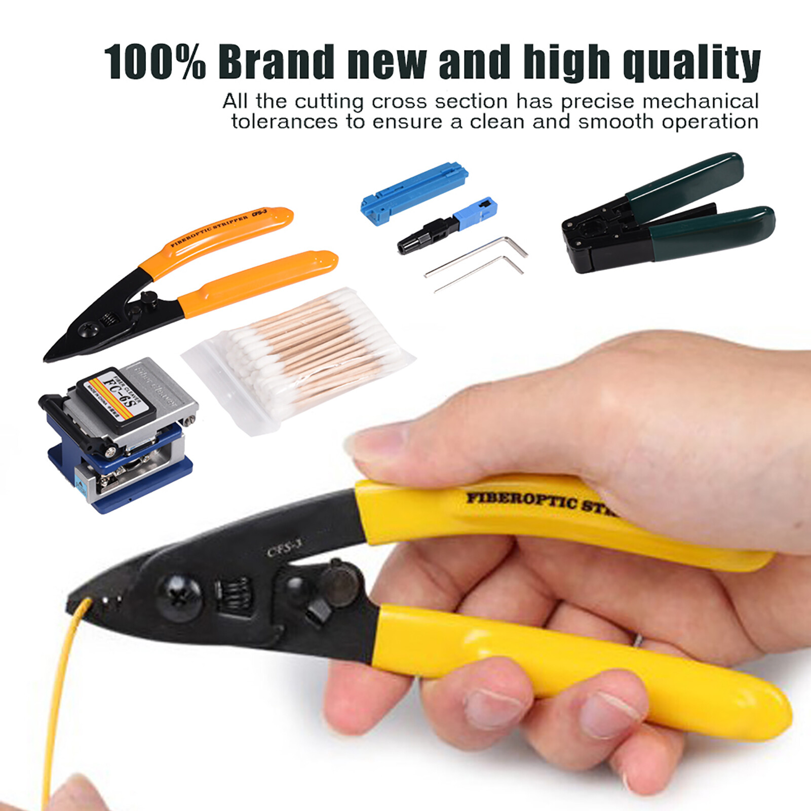 Bộ Dụng Cụ Tách Sợi Quang Nối FTTH Với-6S Cleaver Mới