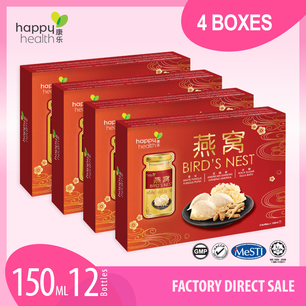 Happy Health BIRDS NEST WITH WHITE FUNGUS, AMERICAN GINSENG & ROCK
