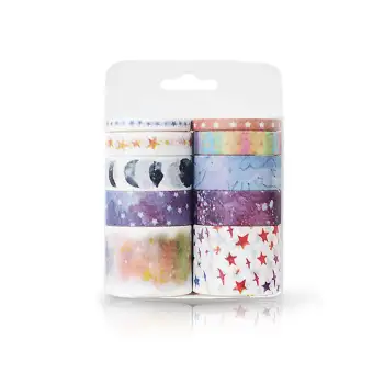 Nicetoempty 10 Rolls Washi Masking Tape Set Petal Animal Flower