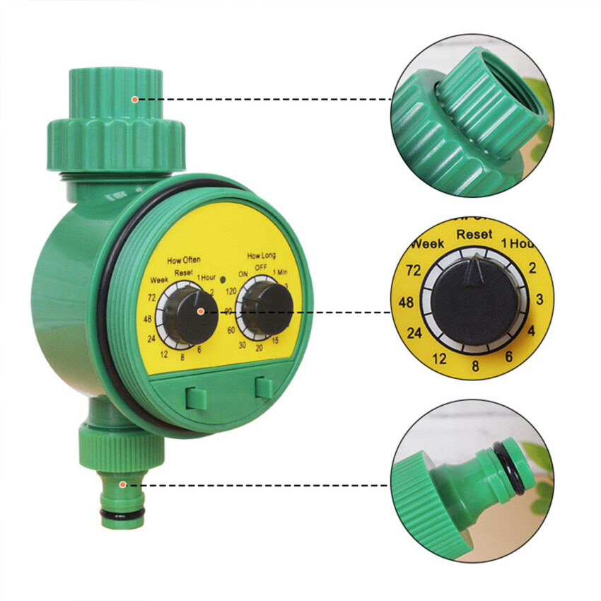 Automatic Irrigation Timer Garden Water Control Device Intelligence Valve Controller LCD Display Electronic Watering Clocker