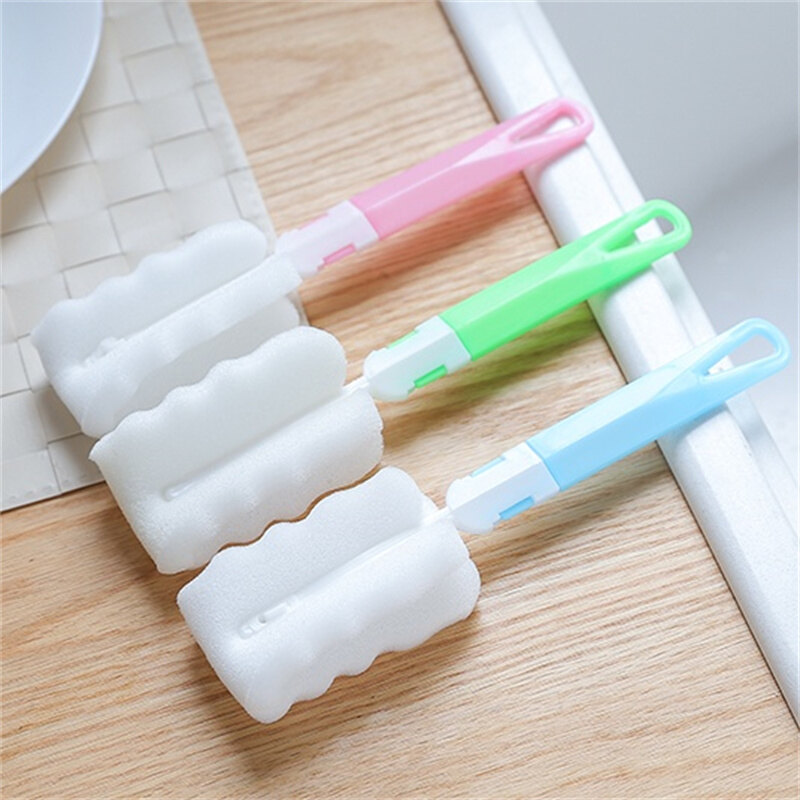 【Bảo Vệ Trang Nhã 】Dụng Cụ Vệ Sinh Rửa Nhà Bếp Tháo Rời Được, Bàn Chải Cốc Có Tay Cầm PP, Bàn Chải Rửa Cốc Có Thể Tháo Rời Bằng Nhựa