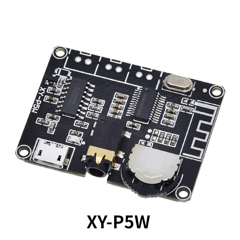2*5w pam8406 bluetooth 5.0 dc3.7-5v stereo audio power amplifier module xy-p5w for arduino diy kit
